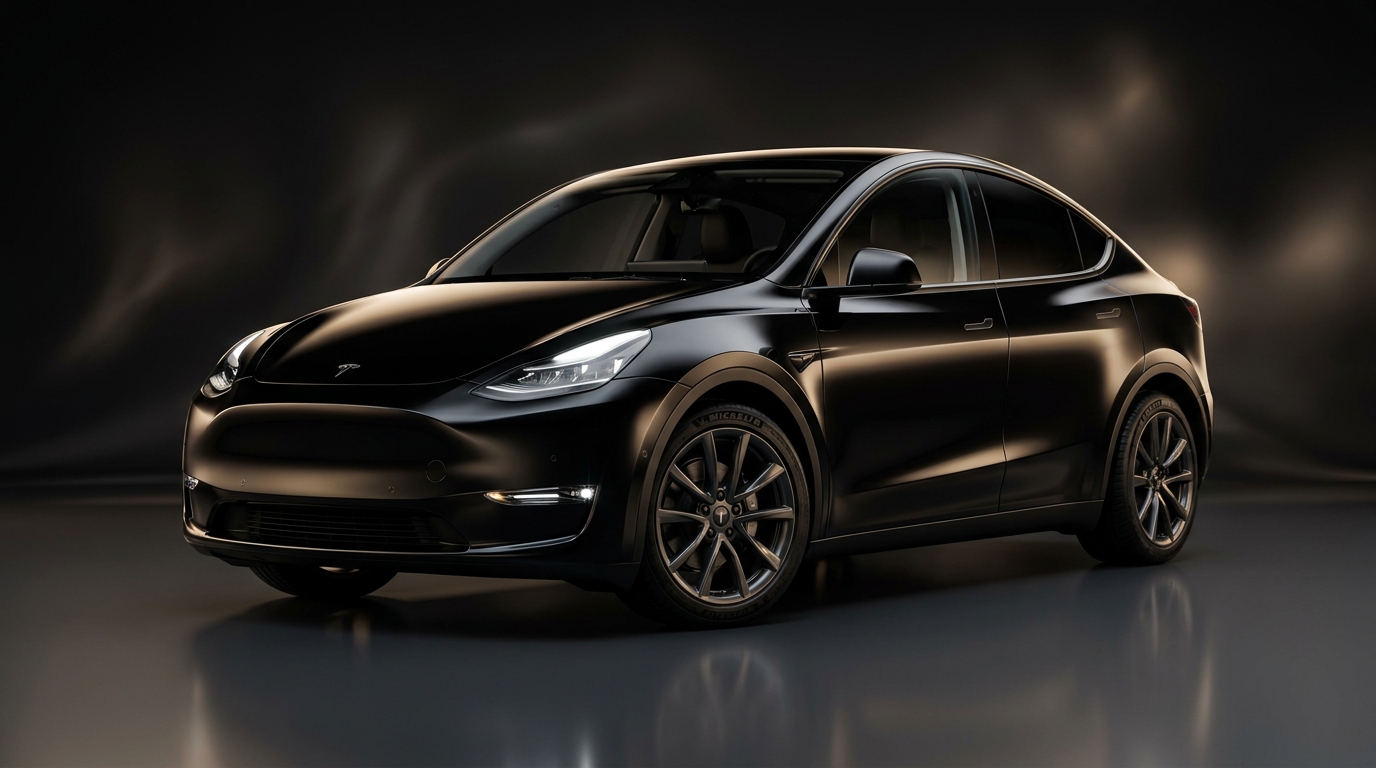 Tesla noire EMS VTC — Chauffeur privé à Nîmes